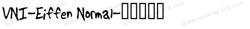 VNI-Eiffen Normal字体转换